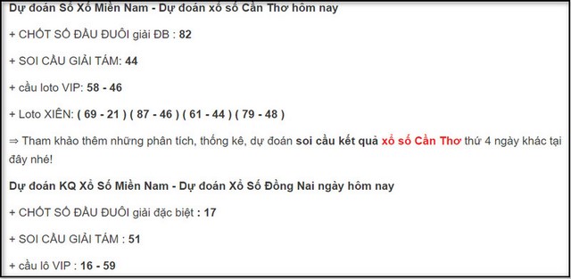 Trang web chốt số cung cấp thông tin hữu ích